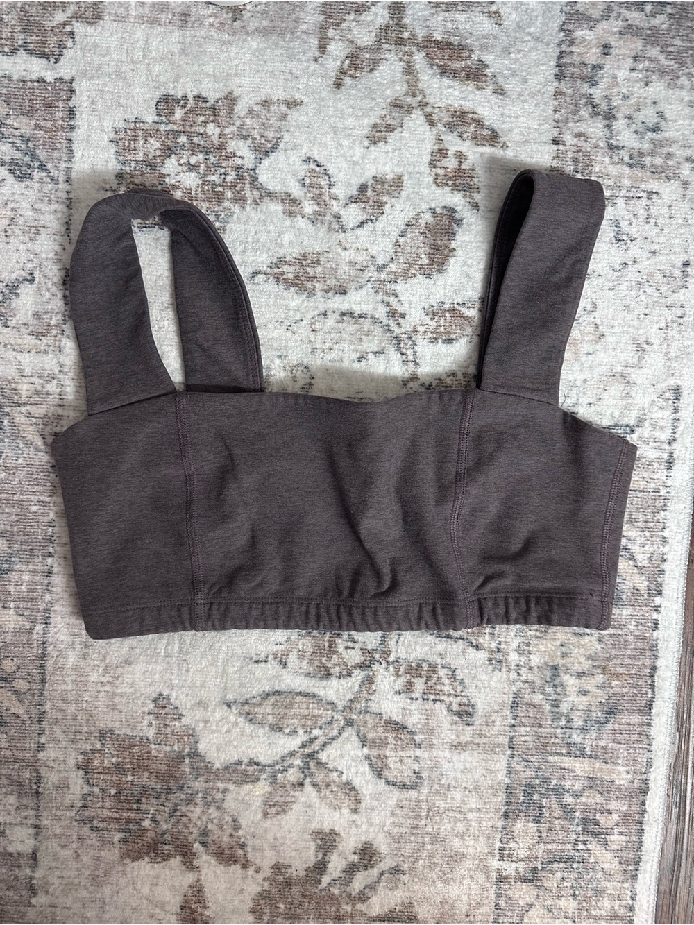 Beyond Yoga Spacedye Squareneck Sports Bra L Brown